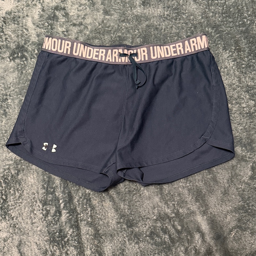 Under Armour Women's Dark Blue Athletic Shorts